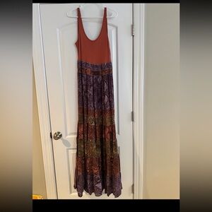 Anthropologie tank maxi floor dress sz small